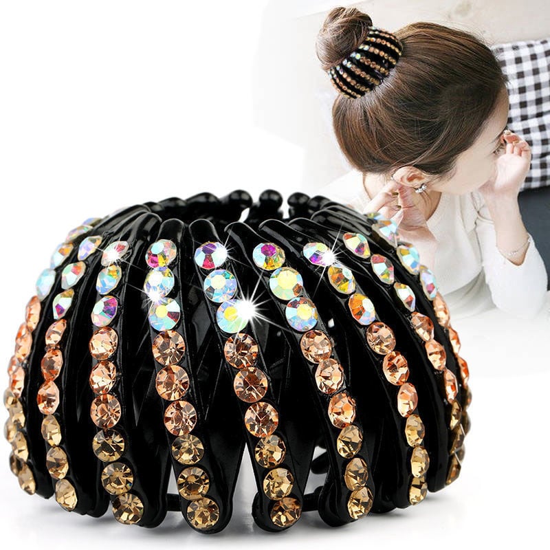 đRhinestone Lazy Bird's Nest Plate Hairpin-đ„Buy more save moređ„
