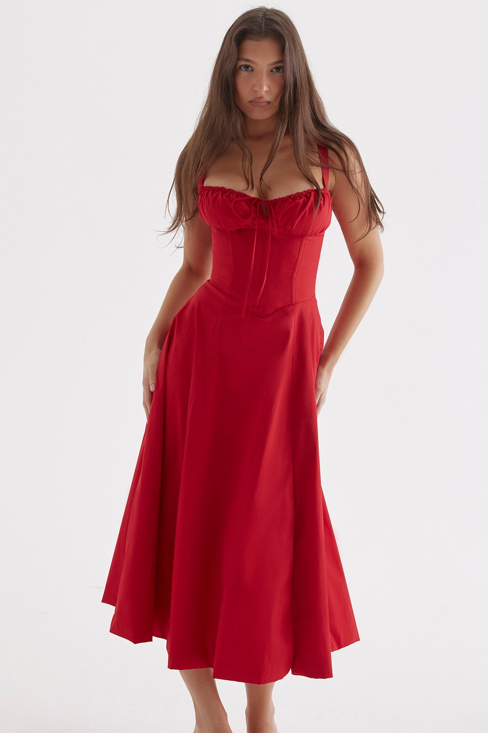 Exclusive Newest Style Dress-PRINT BUSTIER SUNDRESS