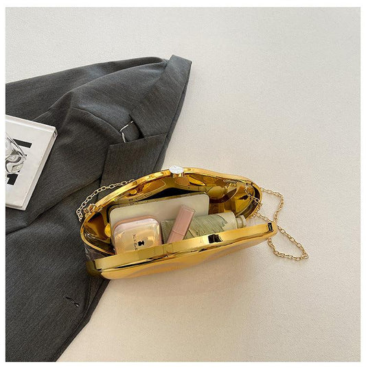 Acrylic Shaped Stone Clutch/Messenger Bag