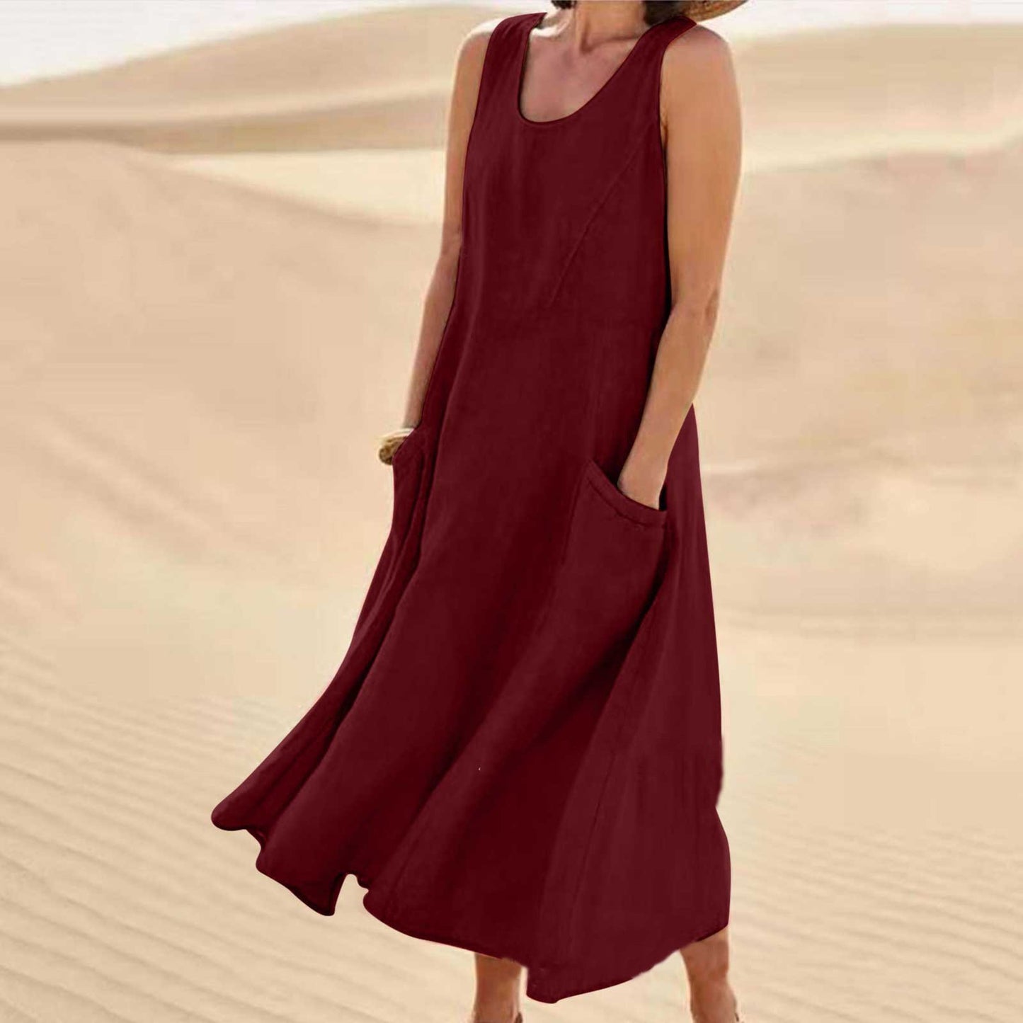🔥 49% OFF 🔥Women's Sleeveless Cotton Dress