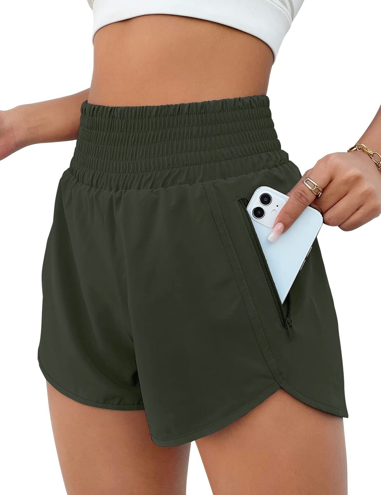 Women's Athletic Shorts High Waisted Running Shorts
