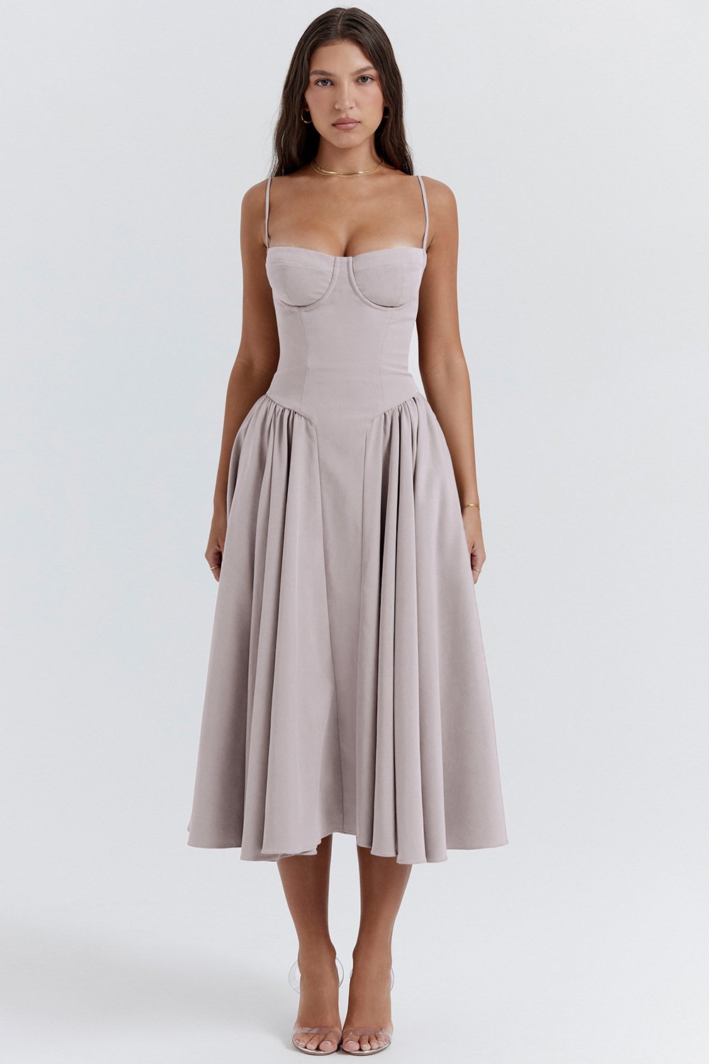 Sleeveless Corset Fit Midi Dress(BUY 2 FREE SHIPPING)