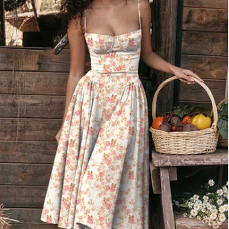 Sleeveless Corset Fit Midi Dress(BUY 2 FREE SHIPPING)