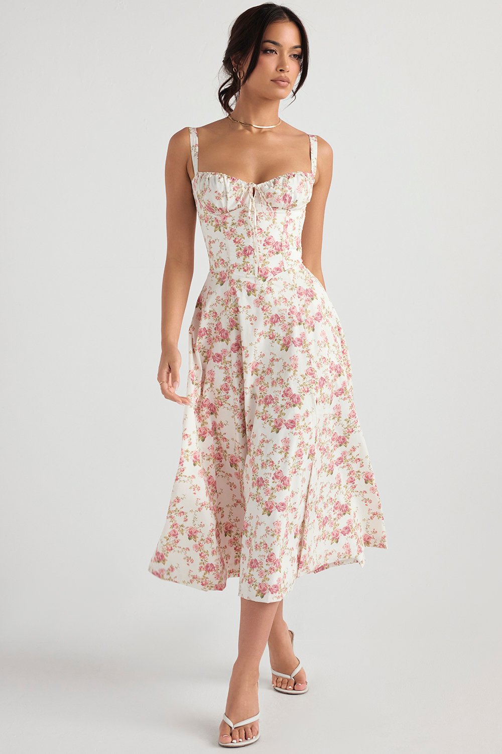 Exclusive Newest Style Dress-PRINT BUSTIER SUNDRESS