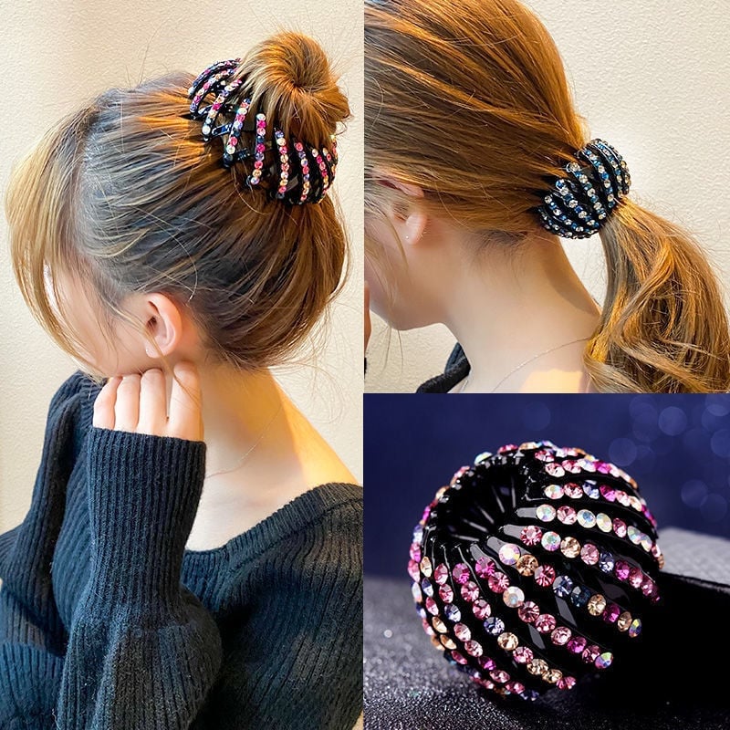 đRhinestone Lazy Bird's Nest Plate Hairpin-đ„Buy more save moređ„