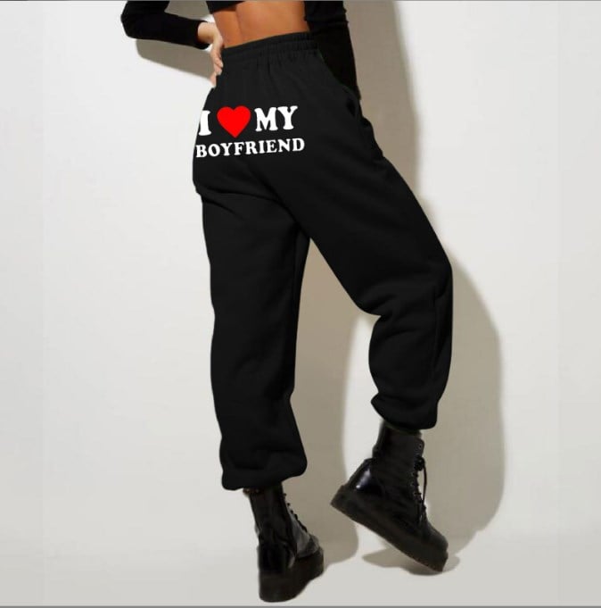 I 💖MY BOYFRIEND 🎁printed sweatpants