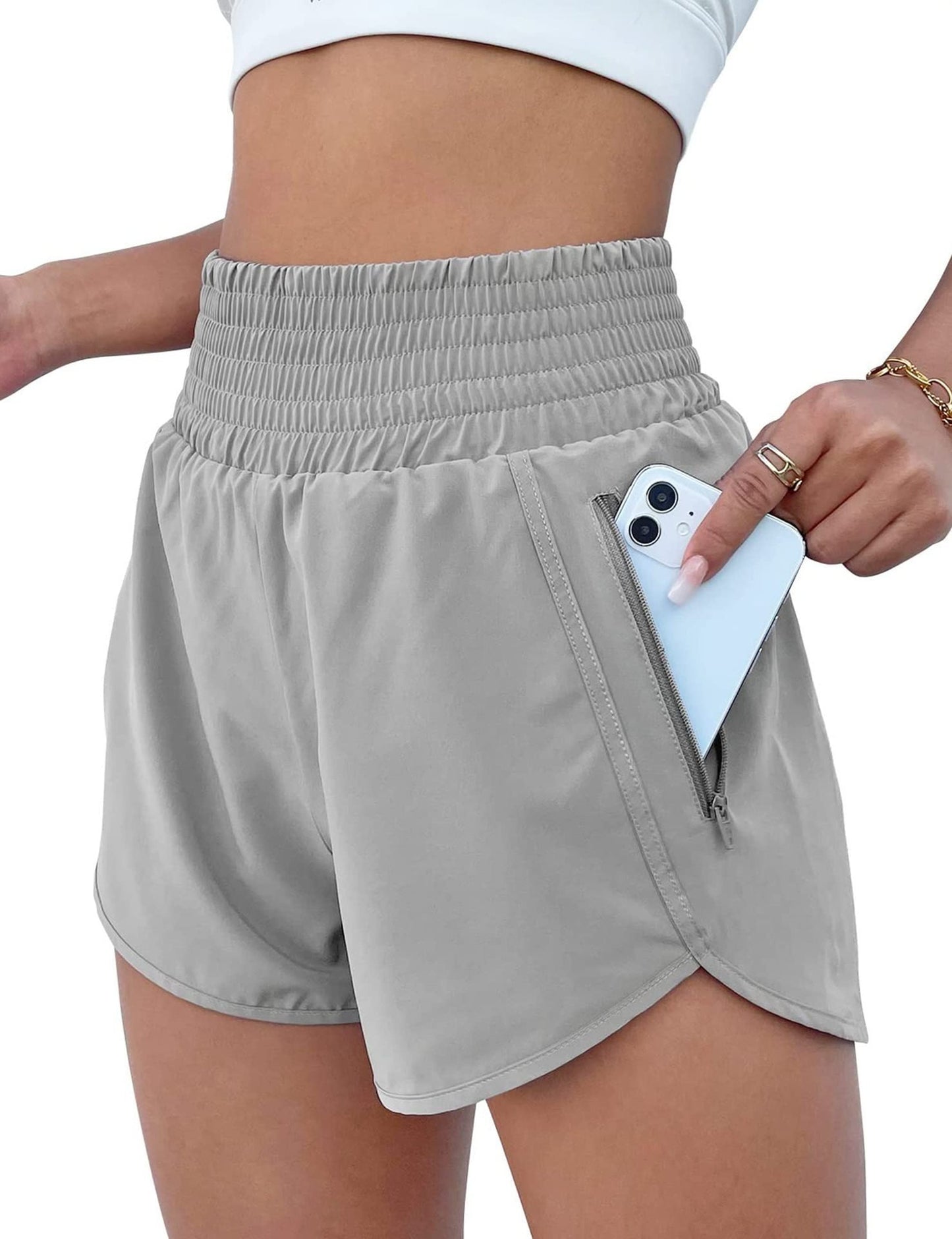 Women's Athletic Shorts High Waisted Running Shorts
