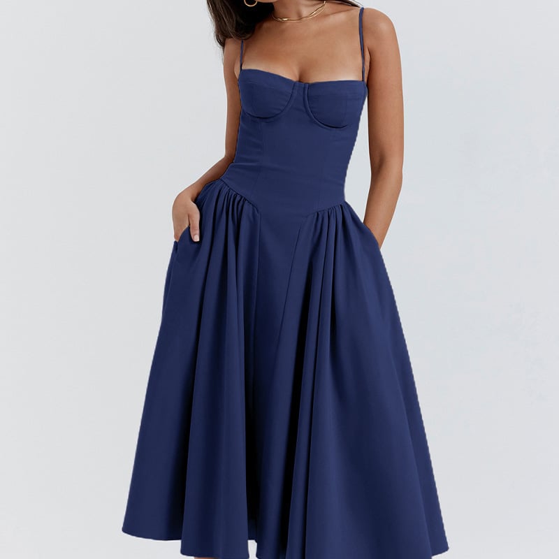 Sleeveless Corset Fit Midi Dress(BUY 2 FREE SHIPPING)