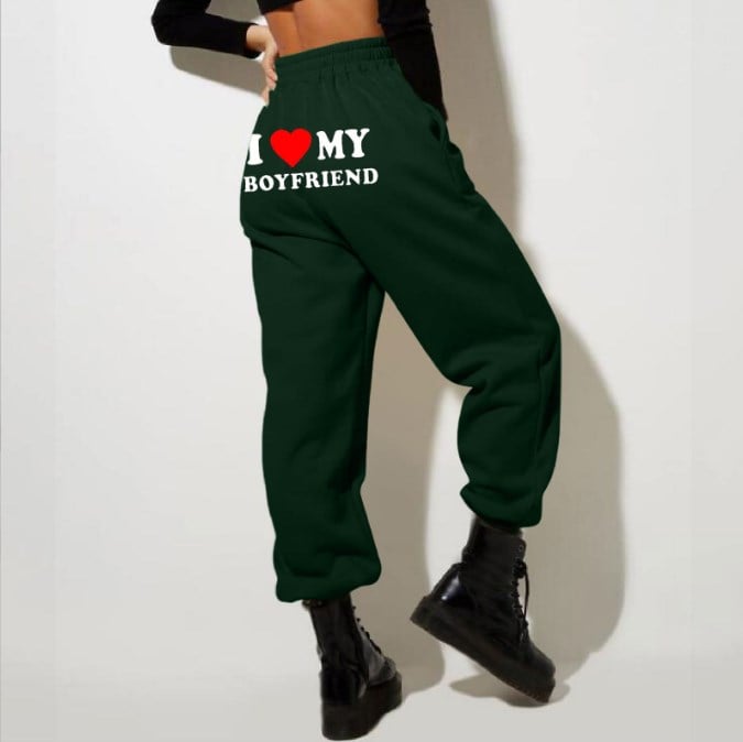I 💖MY BOYFRIEND 🎁printed sweatpants
