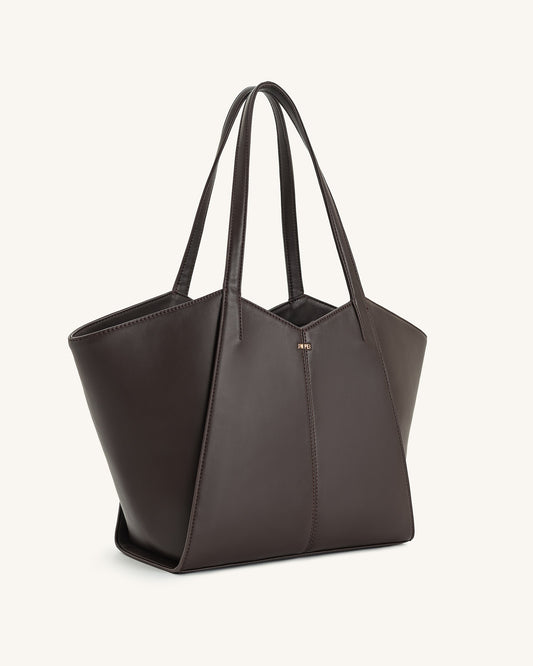 Kiana Large Capacity Tote Bag - Caramel