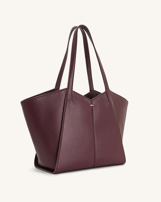 Kiana Large Capacity Tote Bag - Deep Claret