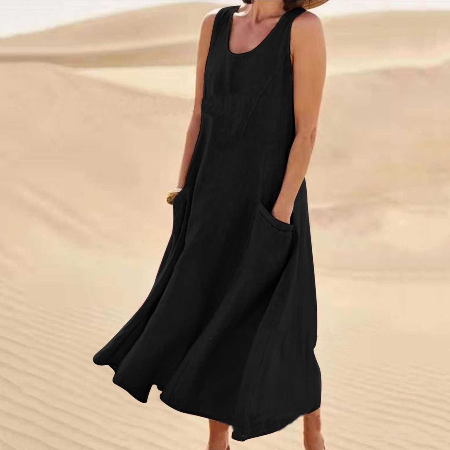 🔥 49% OFF 🔥Women's Sleeveless Cotton Dress