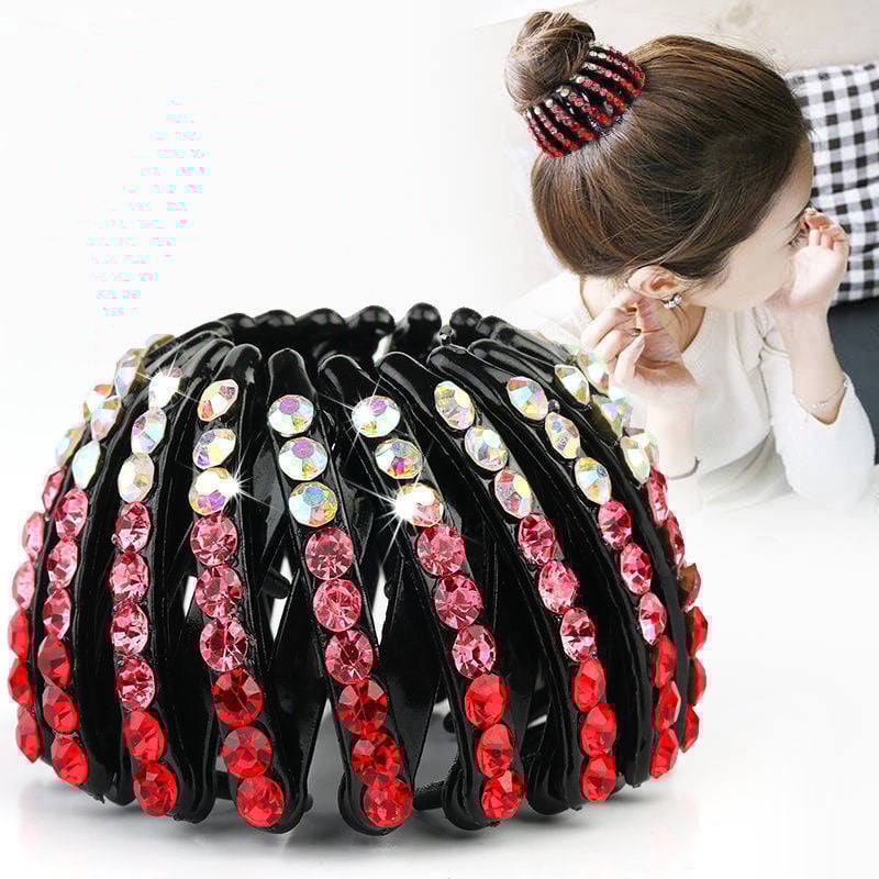đRhinestone Lazy Bird's Nest Plate Hairpin-đ„Buy more save moređ„