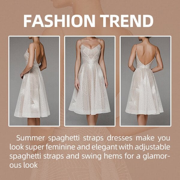 š„Hot Saleš„ Fashion V Neck Sling A-Line Dress