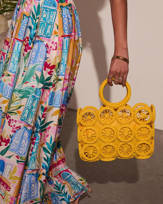 Sweet Life Lemon Cutout Tote Bag