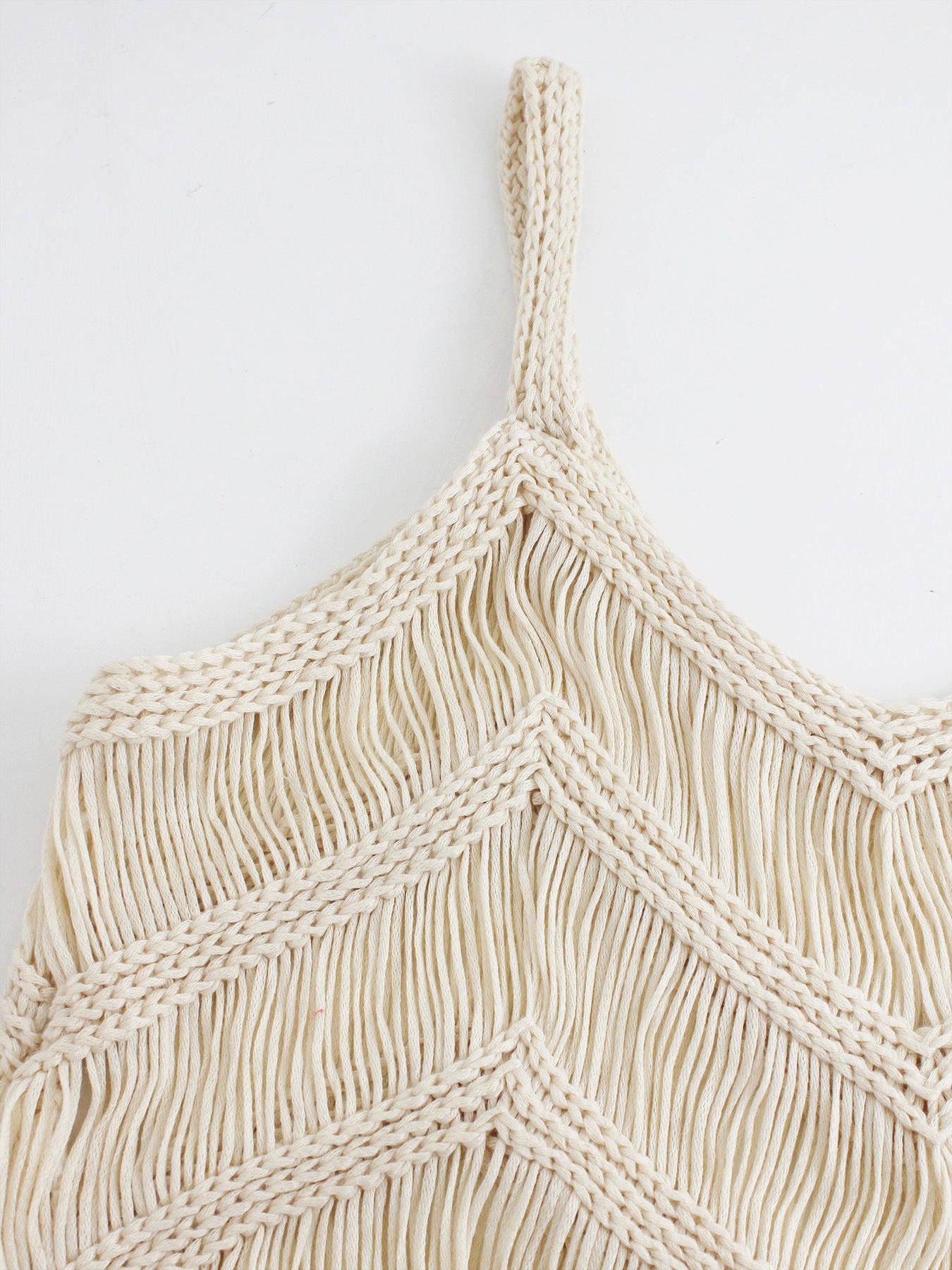 Vibecurve® Women's Plain Fringe Trim Cami Top