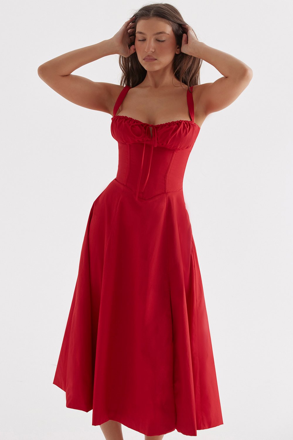 Exclusive Newest Style Dress-PRINT BUSTIER SUNDRESS