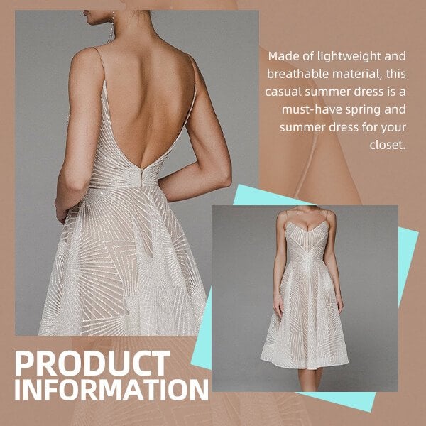 š„Hot Saleš„ Fashion V Neck Sling A-Line Dress