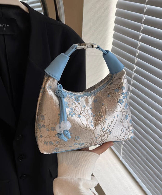 New Chinese Style Beige Embroidered Versatile Tote Bag