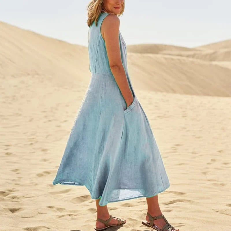 🔥 49% OFF 🔥Women's Sleeveless Cotton Dress