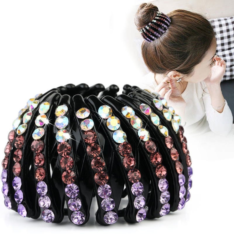 đRhinestone Lazy Bird's Nest Plate Hairpin-đ„Buy more save moređ„