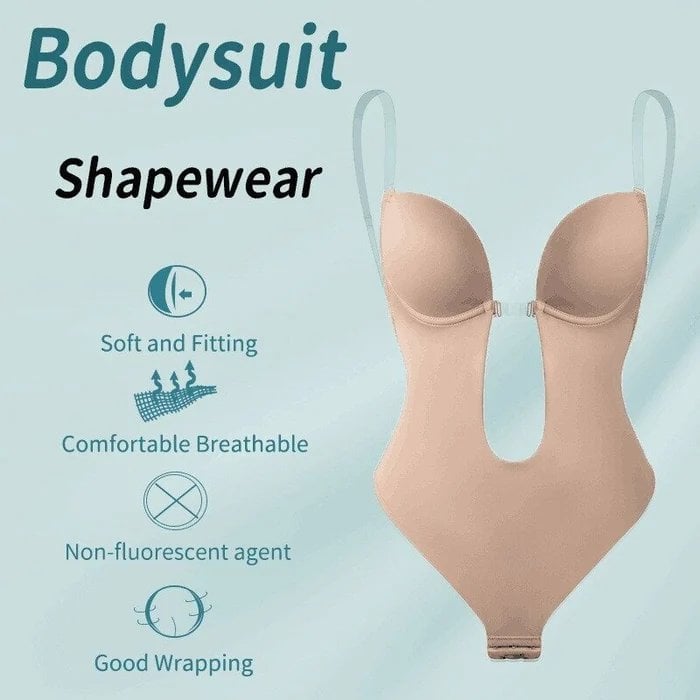 Plunge Backless Body Shaper Bra