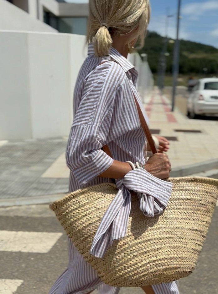 Colen Classic Striped Shirt Dress
