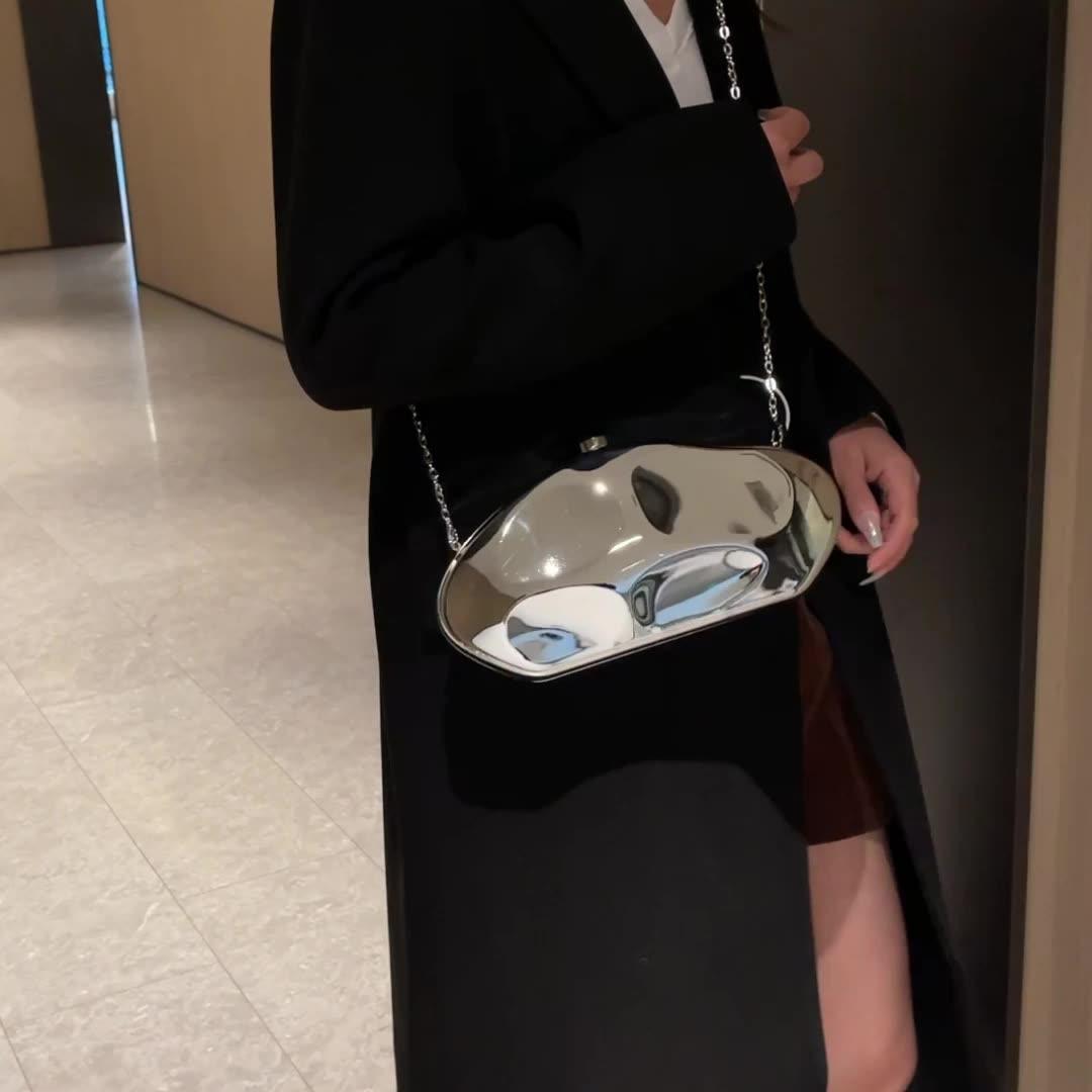 Acrylic Shaped Stone Clutch/Messenger Bag