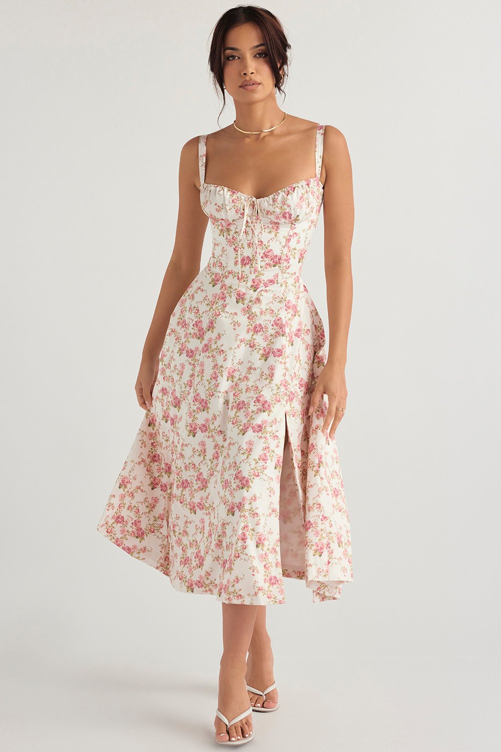 Exclusive Newest Style Dress-PRINT BUSTIER SUNDRESS