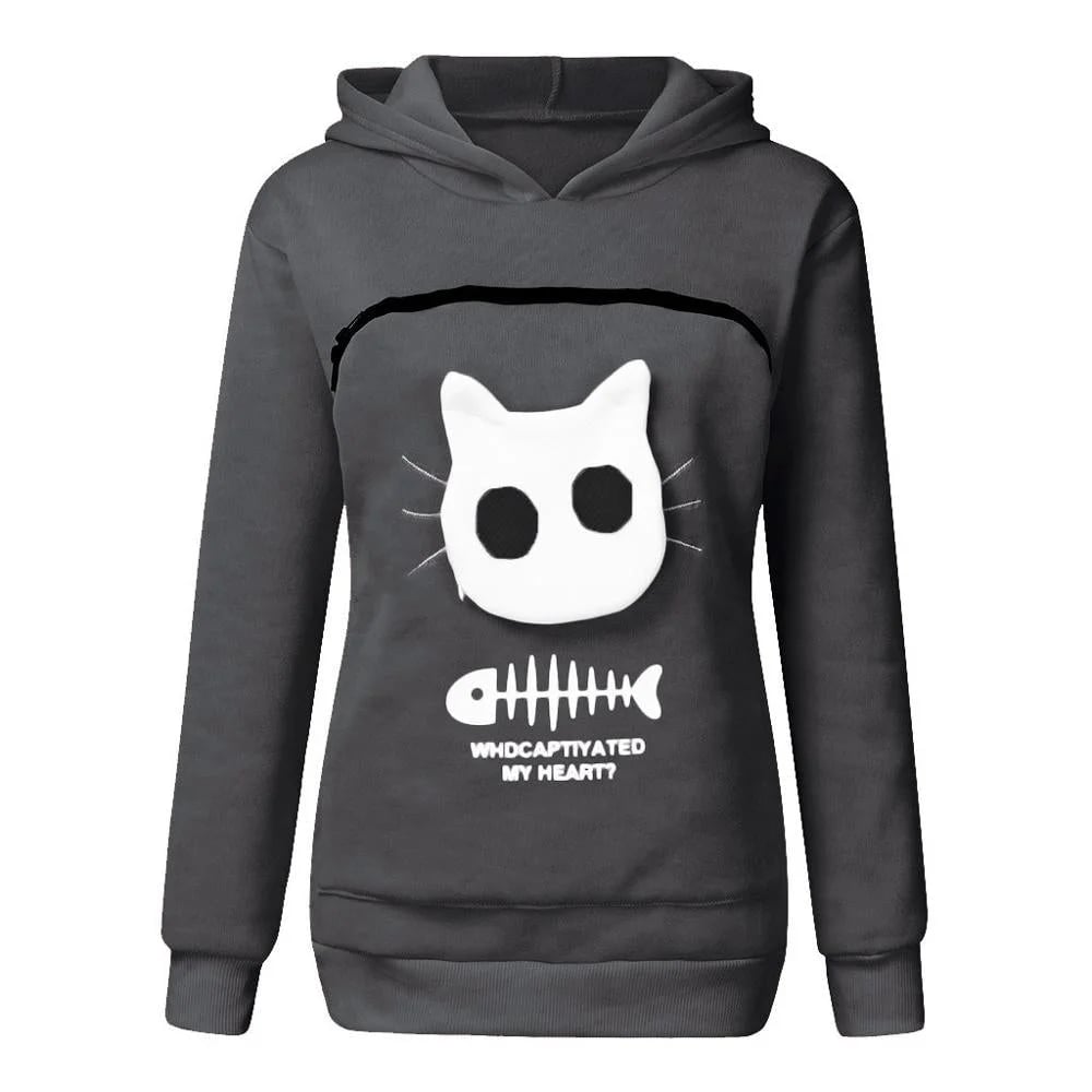 Cat Lovers Hoodie Cuddle Pouch