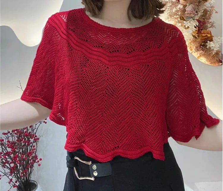Knitted Sun-proof Shawl 🔥Gift Pearl Clips 1pcs🔥