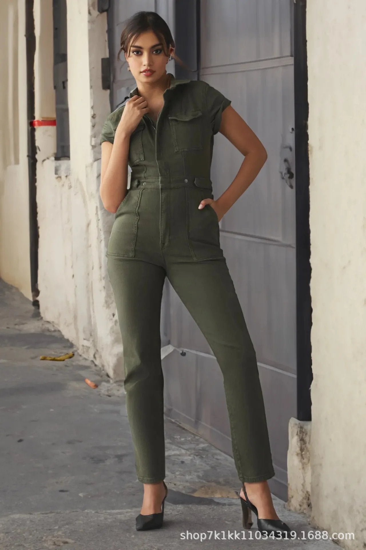 Fashion Denim Jumpsuit (Buy 2 Free Shipping)