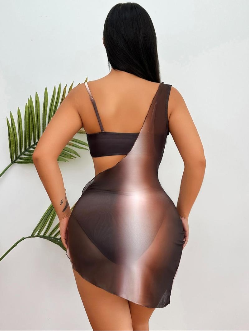 Vibecurve® Womens Ombre Bikini Set Womens Beach Vacation Swimwear.