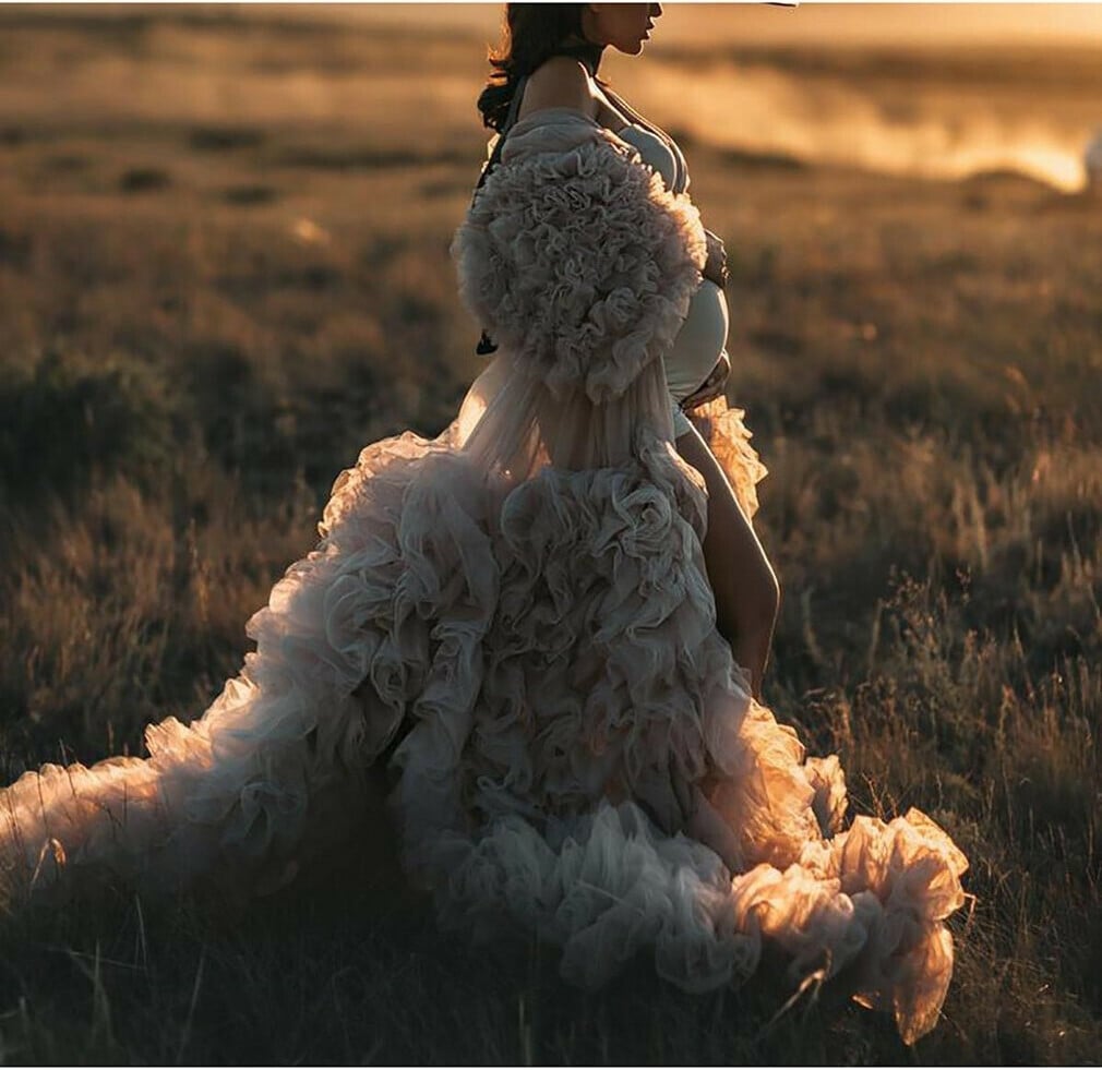 2021 Ruffle Tulle Photo Shoot Dress[FREE SHIPPING]