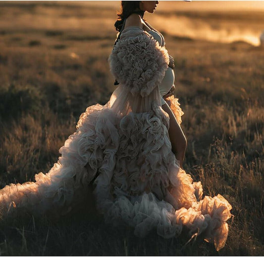 2021 Ruffle Tulle Photo Shoot Dress[FREE SHIPPING]