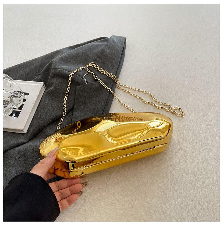 Acrylic Shaped Stone Clutch/Messenger Bag