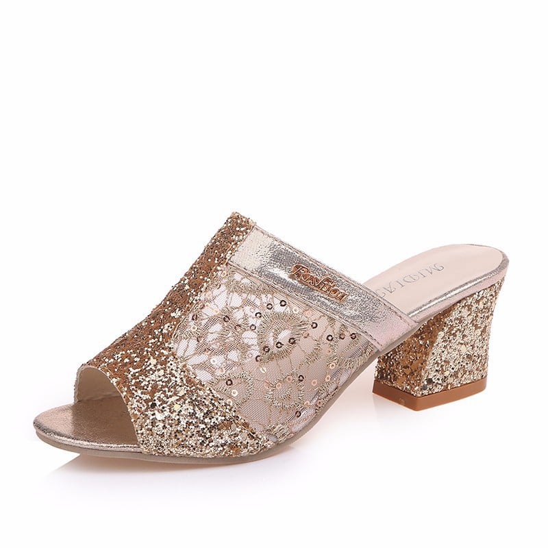 😍49% OFF😍 - Women's Glitter Sequins Decor Sandals
