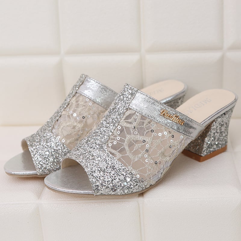 😍49% OFF😍 - Women's Glitter Sequins Decor Sandals