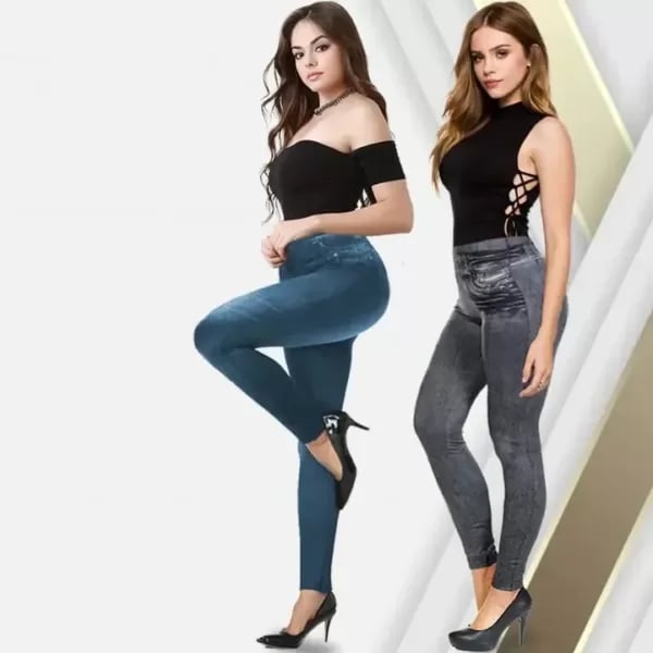 Margot Perfect Skinny Fit Stretch Pull On Push Up Plus Size Leggings