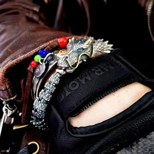 49% OFF🎁Silver Handmade Dragon Chain Bracelet