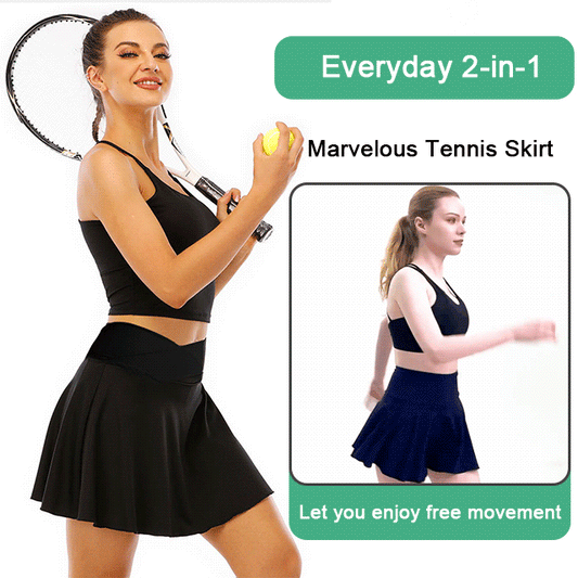 Fashion Women’s Quick-Dry Tennis Pant-Skirts with Pockets