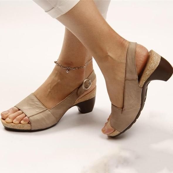 Clearance Sale🔥🔥- Comfortable Elegant Low Chunky Heel Shoes-🔥BUY 2 FREE SHIPPING