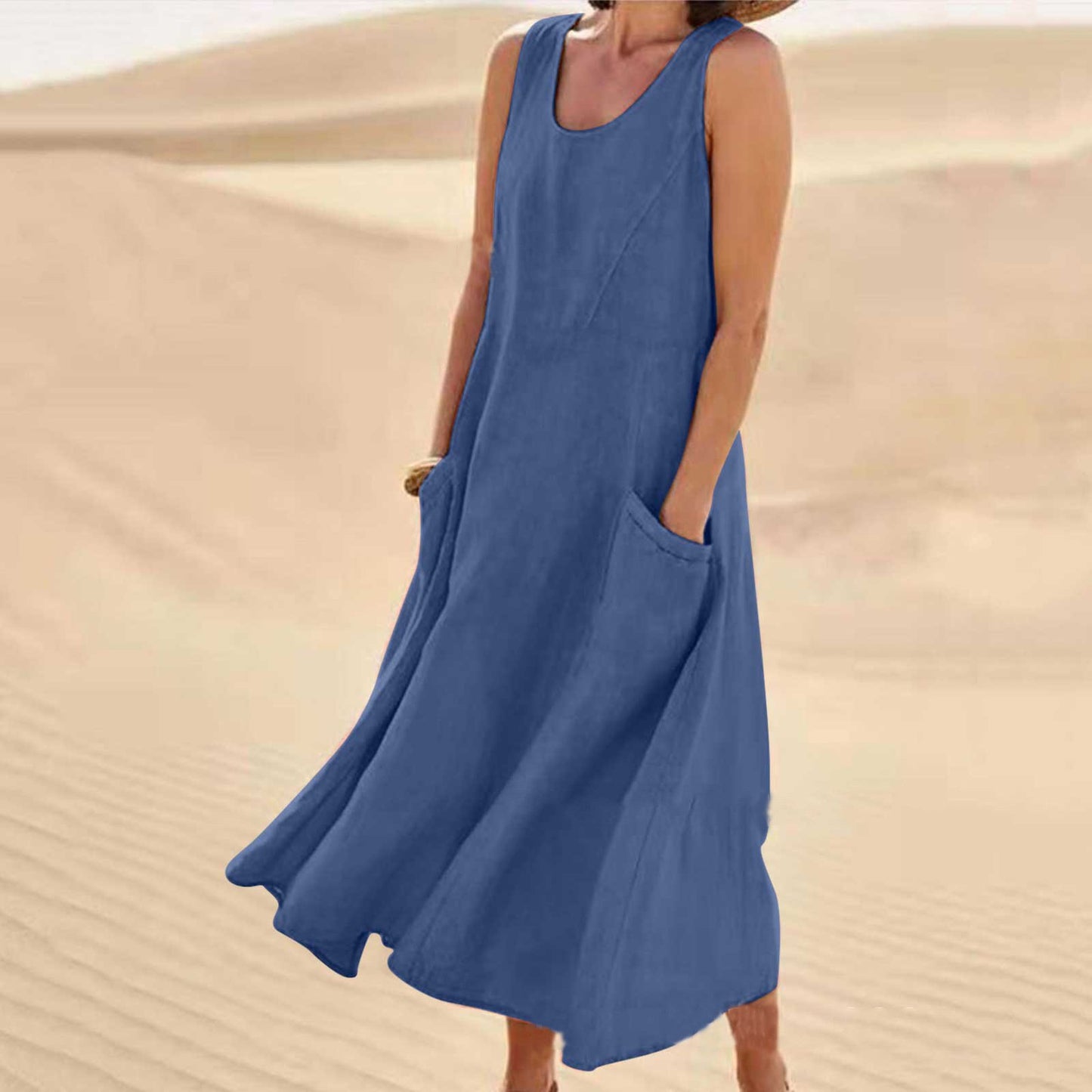 🔥 49% OFF 🔥Women's Sleeveless Cotton Dress