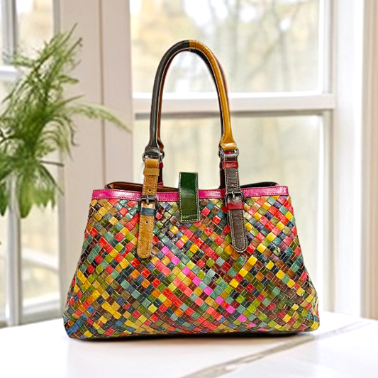 Women Multicolor Leather Handbags