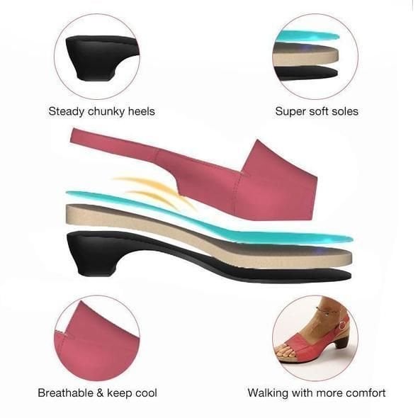 Clearance Sale🔥🔥- Comfortable Elegant Low Chunky Heel Shoes-🔥BUY 2 FREE SHIPPING