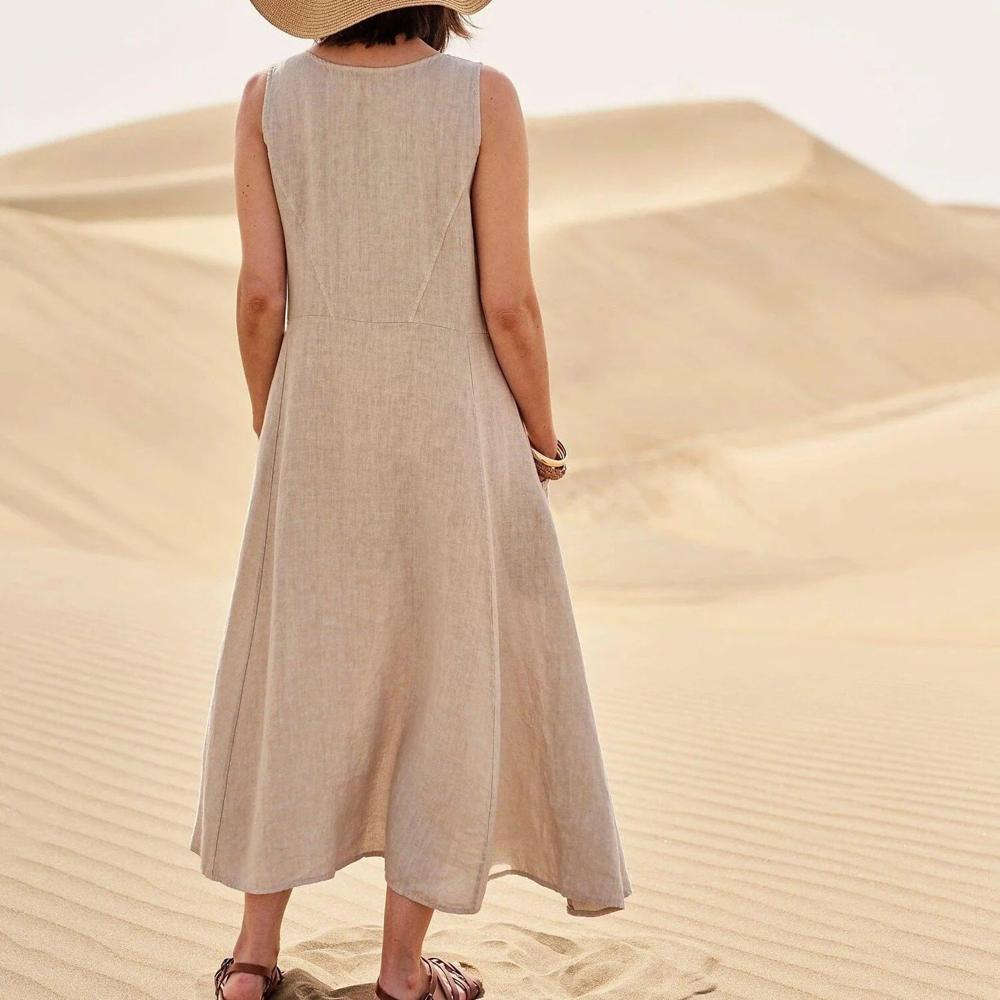 🔥 49% OFF 🔥Women's Sleeveless Cotton Dress