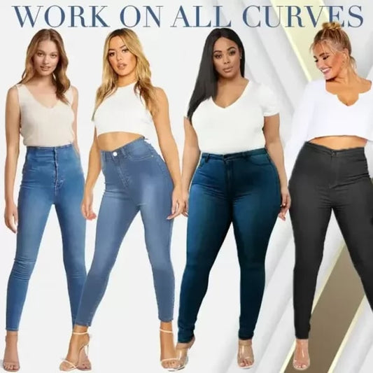 Margot Perfect Skinny Fit Stretch Pull On Push Up Plus Size Leggings