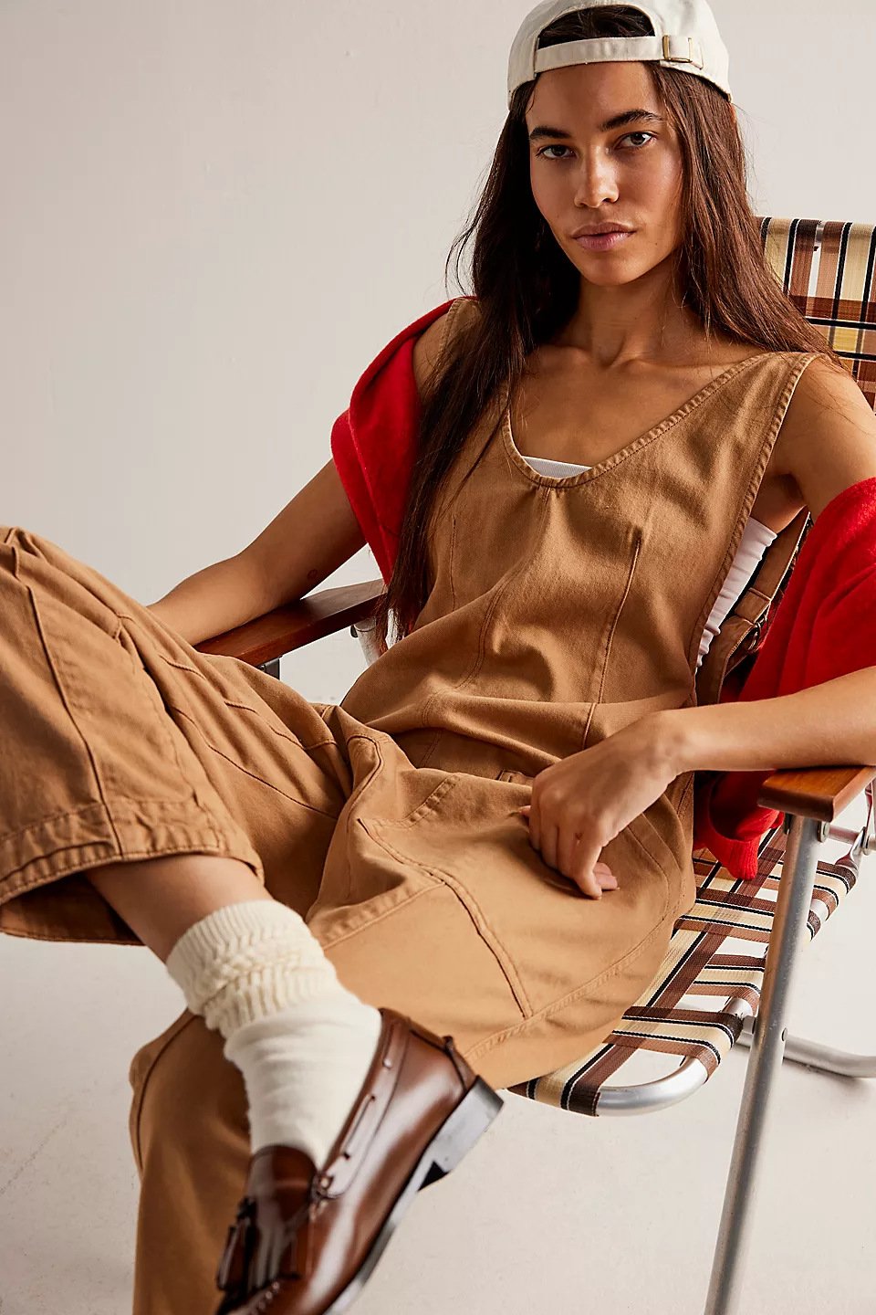 Denim Jumpsuit With Pockets (Buy 2 Free Shipping)