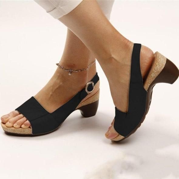 Clearance Sale🔥🔥- Comfortable Elegant Low Chunky Heel Shoes-🔥BUY 2 FREE SHIPPING