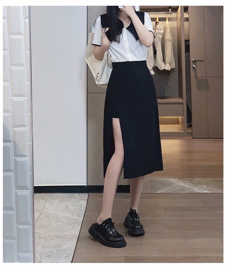🔥48% OFF - [Cool and Slim] Super Slim Slit Skirt